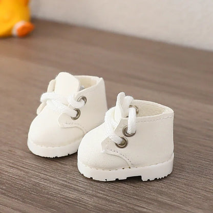 Labubu Doll Shoes for 15/17cm Cotton Dolls — Casual Sports Canvas & Martin Boots, Accessories for Labubu Outfits