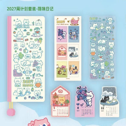 2027 Pocket Weekly Planner Notebook - Compact Schedule Organizer for Daily Planning & Productivity