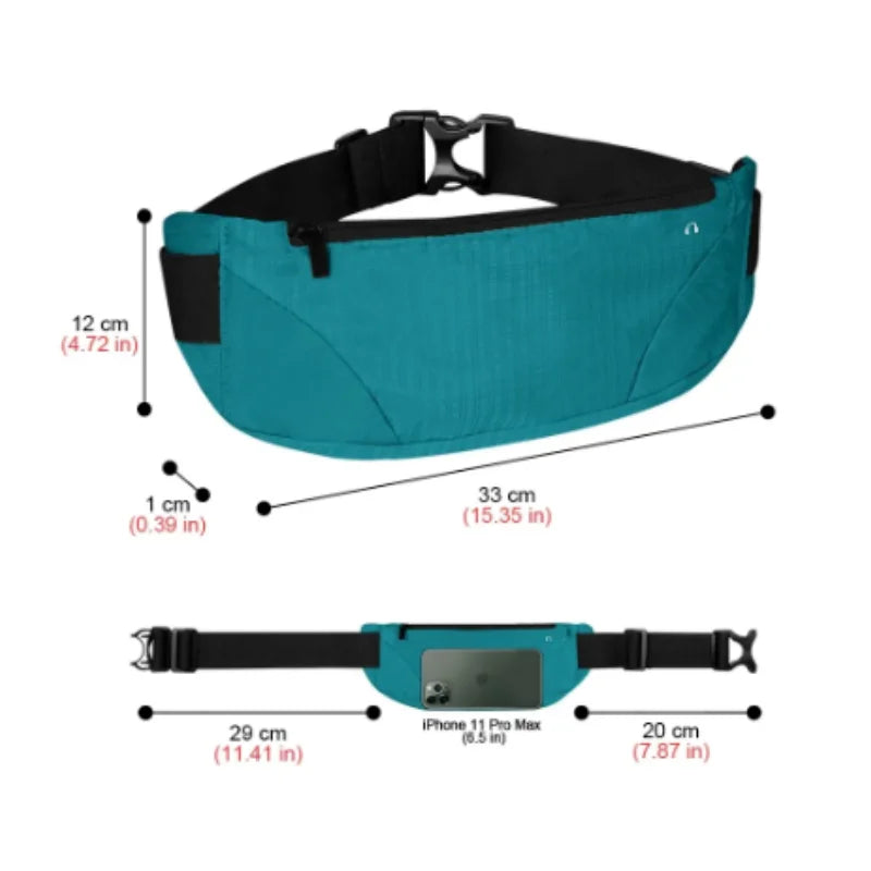 1PC Fanny Pack: Women Men Running Bag, Waist Pack Hip Bum Belt - Sports Lightweight Waterproof Breathable Phone Pouch