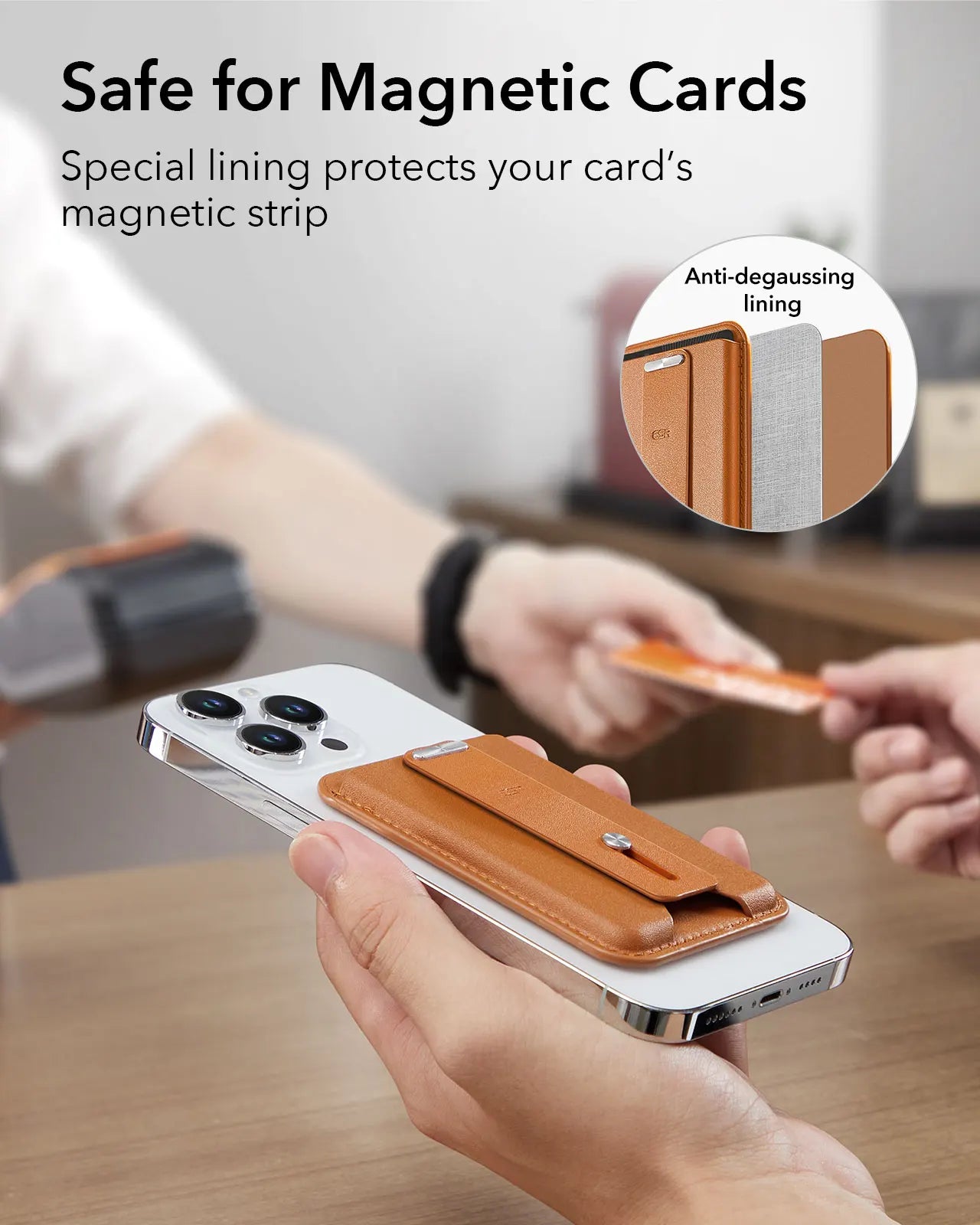 ESR MagSafe Wallet with Find My — Strong Magnetic 5-Card Holder for iPhone 16/15/14/13/12 Series