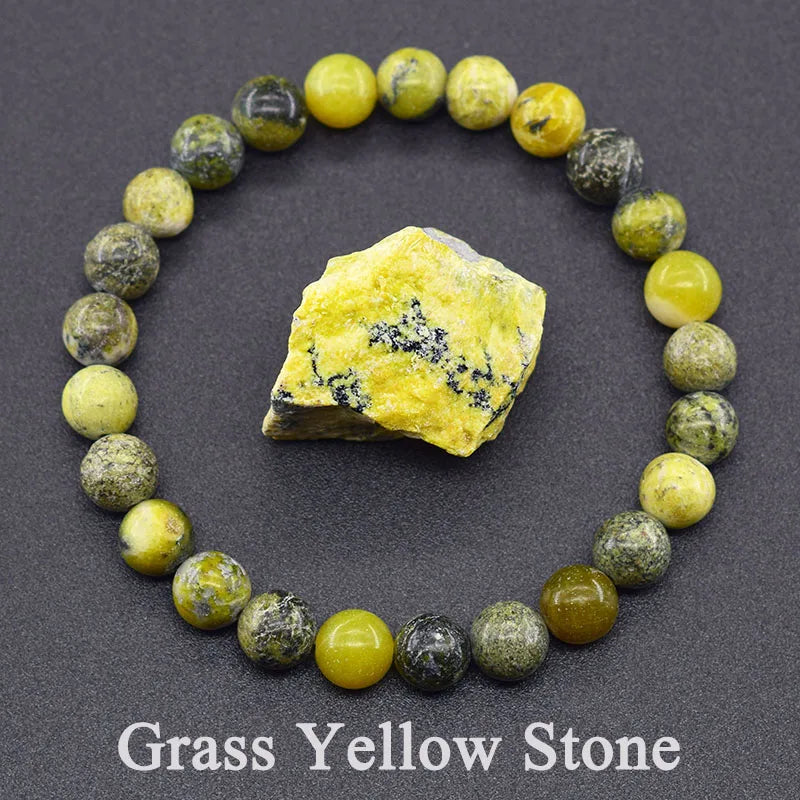 Natural 5A Lapis Lazuli Stone Bracelet - Elastic Healing Bead Jewelry Gift for Men & Women