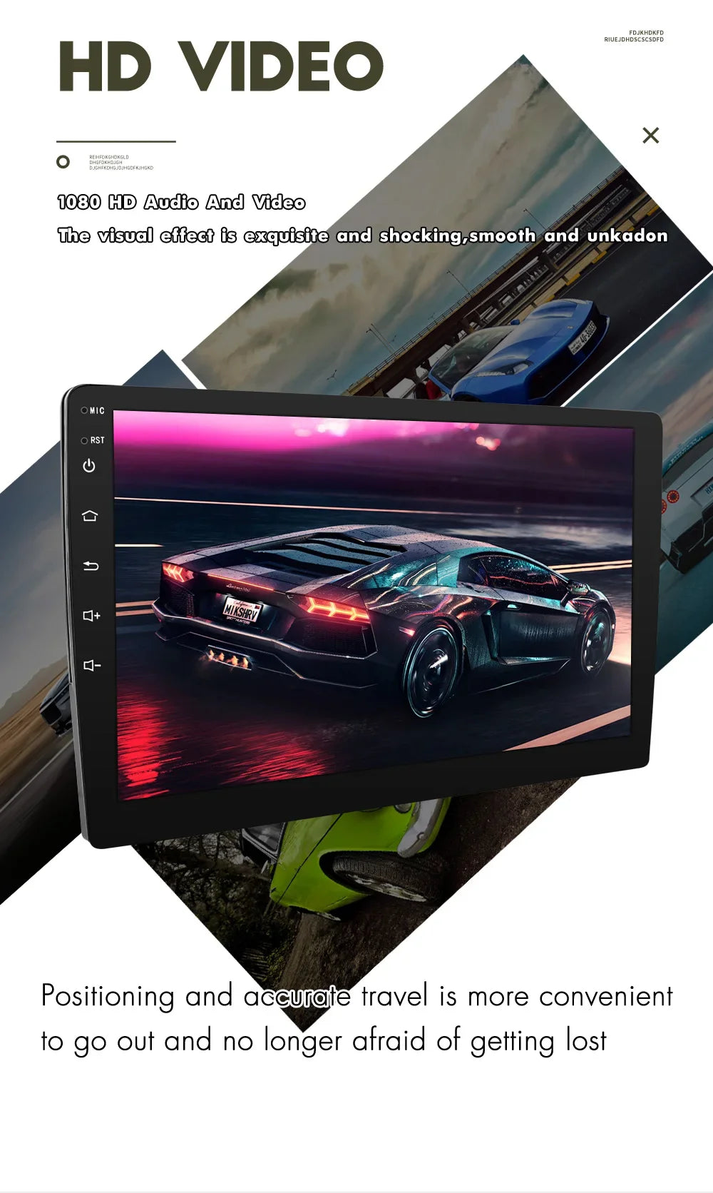 ESSGOO 2-Din Android Car Radio — 7/9/10" CarPlay Multimedia Player with GPS, Stereo Video Player for Tesla-Style, Nissan & Hyundai