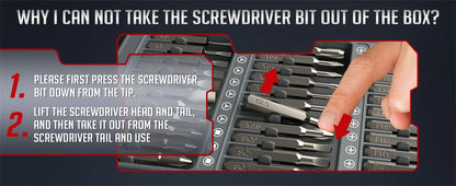 75-in-1 Precision Electric Screwdriver Set – 71 Magnetic Phillips & Torx Bits with 3 LED Lights