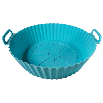 Reusable Silicone Air Fryer Liner Basket with Non-Stick Baking Tray & Pizza Pan for Kitchen Cooking