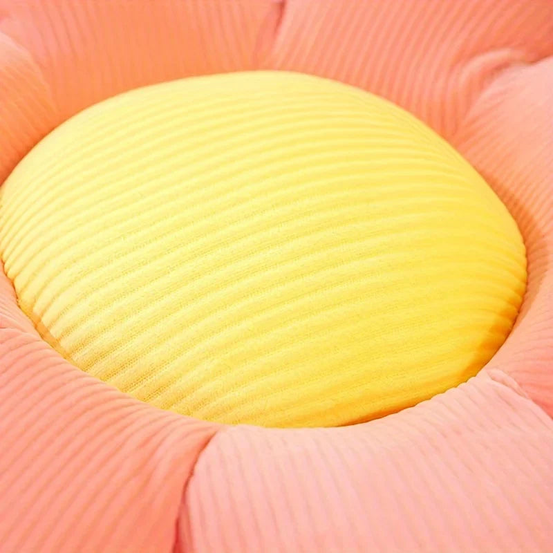 Sunflower Pillow & Daisy Seat Cushion – Plush Flower Mat for Office, Christmas, Halloween & Thanksgiving Gift