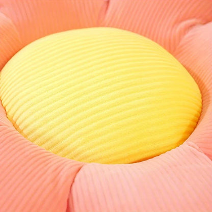 Sunflower Pillow & Daisy Seat Cushion – Plush Flower Mat for Office, Christmas, Halloween & Thanksgiving Gift