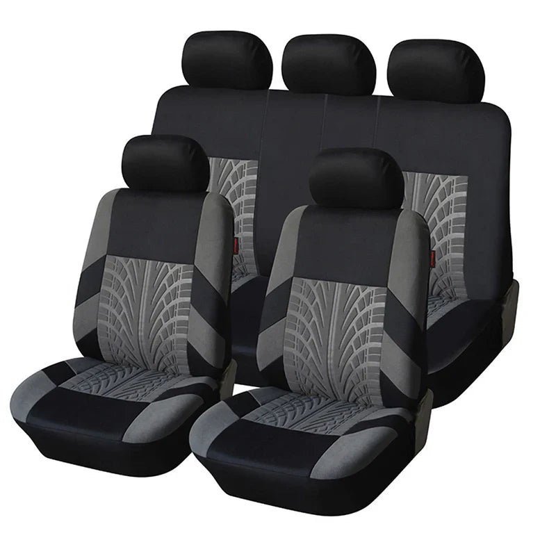 Customizable Four Seasons Universal Polyester Full Set Car Seat Covers – All-Season Automotive Interior Protection for Cars, SUVs & Vans