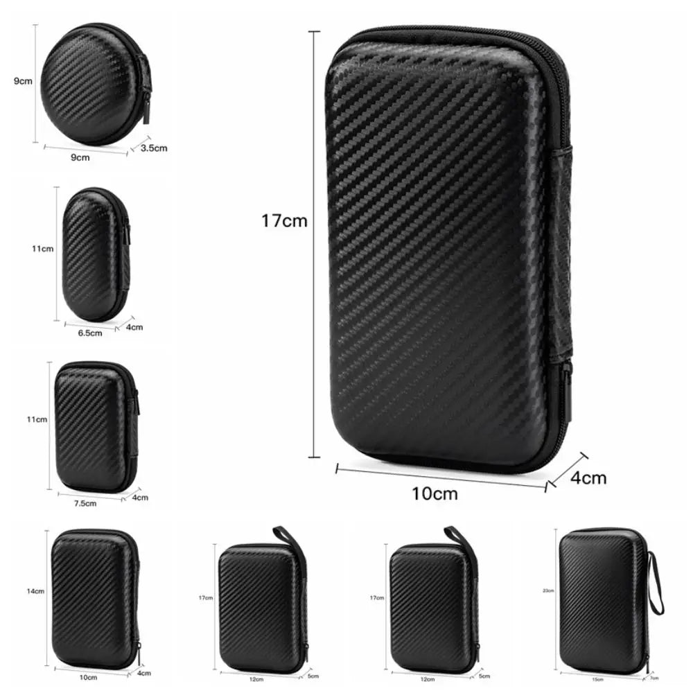 Shockproof Waterproof Headphone Case – EVA Hard Shell Carrying Box with Double Zipper & Dustproof Design