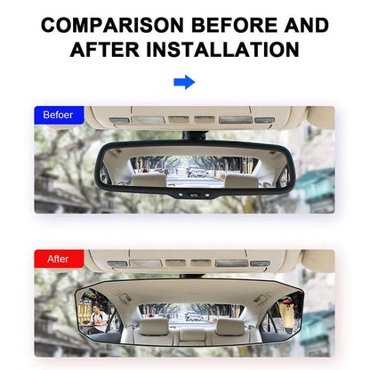 BLALION Wide Angle Car Baby Mirror: Panoramic Rear View Mirror Assisting Anti-Glare Large Vision Interior Monitor - Universal Auto Accessory