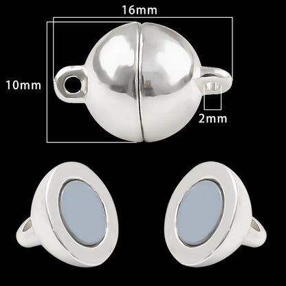 Magnetic Jewelry Clasps - Strong Buckle Connectors with Lobster Clasps for DIY Bracelets, Necklaces & Jewelry Making