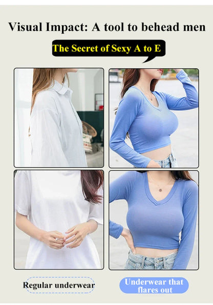 Female Anchor Fake Chest Bra – Women’s Silicone Prosthesis Underwear with Breast Pad, Sexy Oversized Lingerie for Cosplay