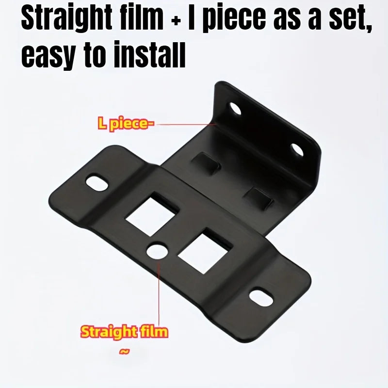 10Pcs Heavy-Duty L-Shaped Furniture Brackets with Screws – Durable Cabinet Support Racks for Easy Installation and Home Repair