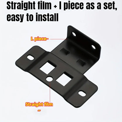 10Pcs Heavy-Duty L-Shaped Furniture Brackets with Screws – Durable Cabinet Support Racks for Easy Installation and Home Repair