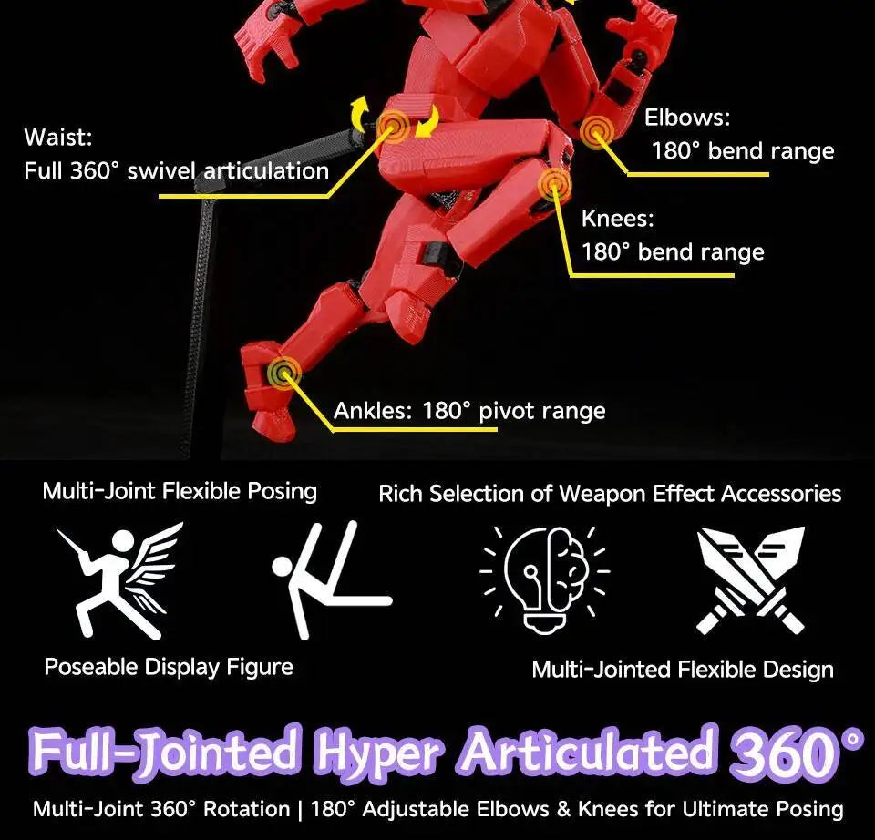 3D Printed Invincible 2.0 Superheroes Action Figures – Multi-Jointed Anime Toy Model Ornaments Gifts
