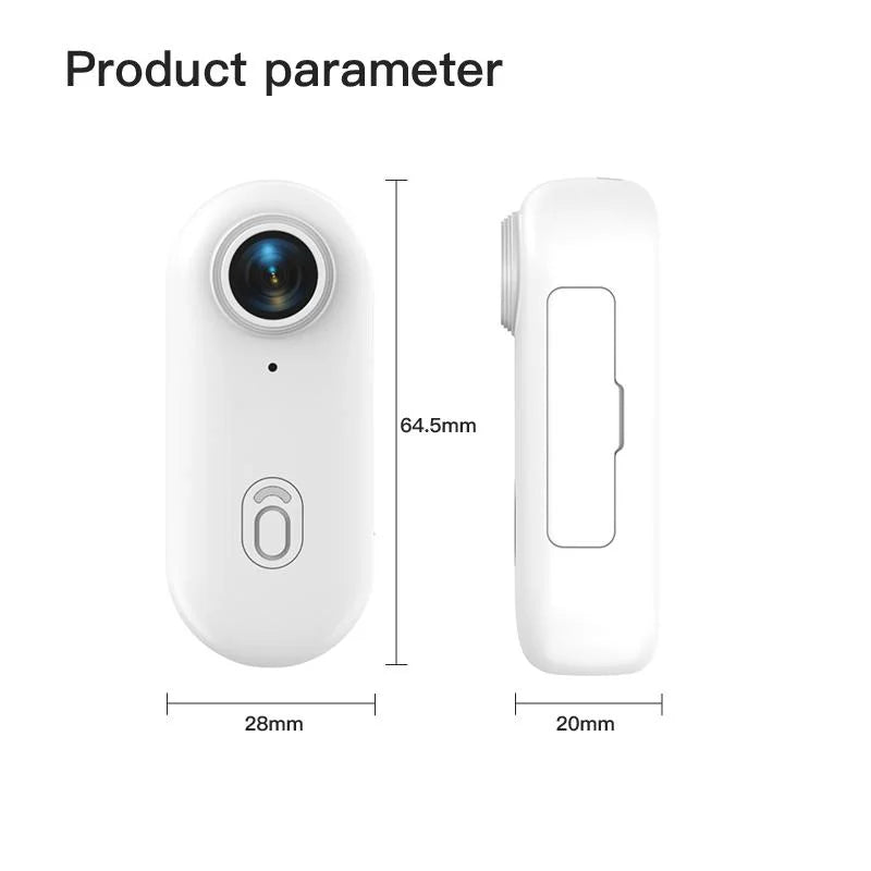 Pocket 4K Mini Magnetic Camera – Wearable Waterproof WiFi Cam for Cycling, Vlogging & Home Use