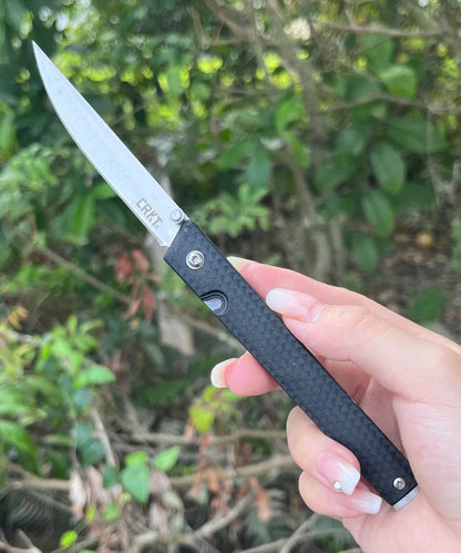 7096 Premium Folding Survival Knife – High Hardness Stainless Steel EDC Camping Knife