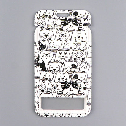 Kawaii Cat Paw Credential Holder Lanyard – Cute Neck Strap for Keys, ID Cards & Phone Accessories