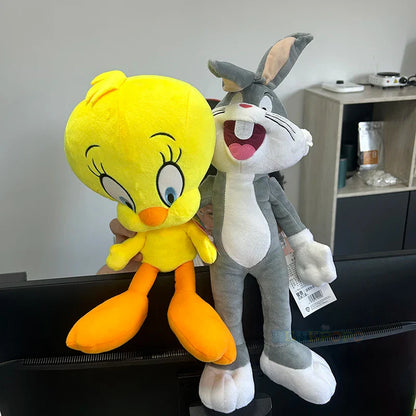 Looney Tunes Plush Toy Set — 20cm Bugs Bunny, 32cm Tweety, Lola Bunny & Daffy Cartoon Peluche
