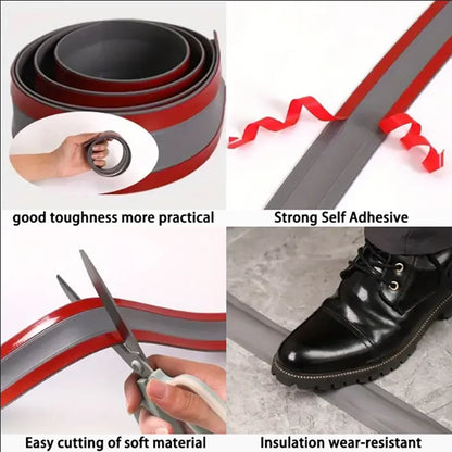 Self-Adhesive PVC Cable Protector Strip — Wire & Cord Insulation Cover, Wear-Resistant Trip Prevention Organizer
