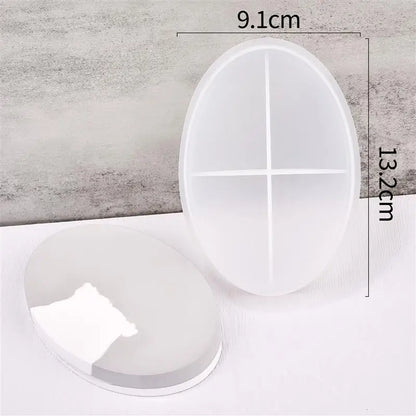 DIY Silicone Soap Dish Mold – Epoxy Resin Soap Holder with Drain, Practical Storage Box for Home Decoration