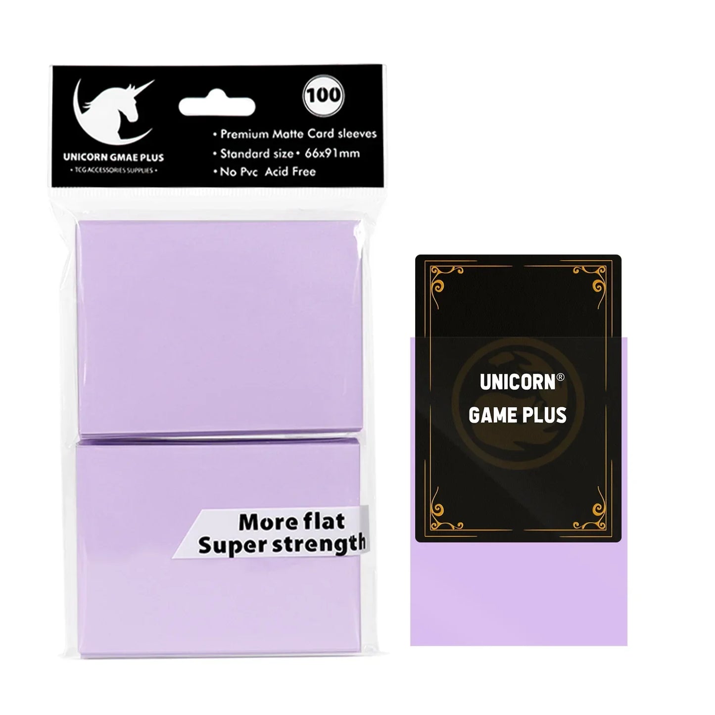 100PCS Matte Trading Card Sleeves – 66x91mm Standard Size Protectors for TCG, Tarot & Board Games, Durable Card Shield Covers