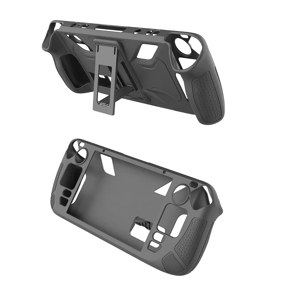 Silicone Console Protector for Steam Deck – Anti-Slip Soft Shell Case with Bracket Replacement Accessories