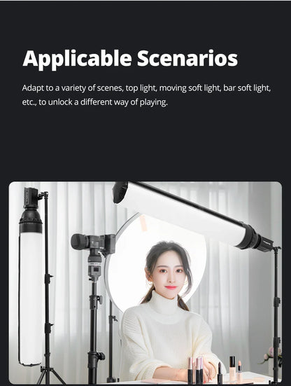 Flynoodle Air Tube Inflatable Softbox - Video Light Diffuser for Aputure, Nanlite, Godox, ZHIYUN & COLBOR