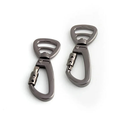 Auto-Locking Dog Leash Carabiner Clip – Swivel Rotating Ring Pet Hook for Outdoor Walking, Keychain & Pet Accessories