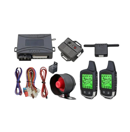 NTO Two-Way Car Alarm System Kit – Remote Start Stop, Keyless Entry & Engine Immobilizer Smart Security System