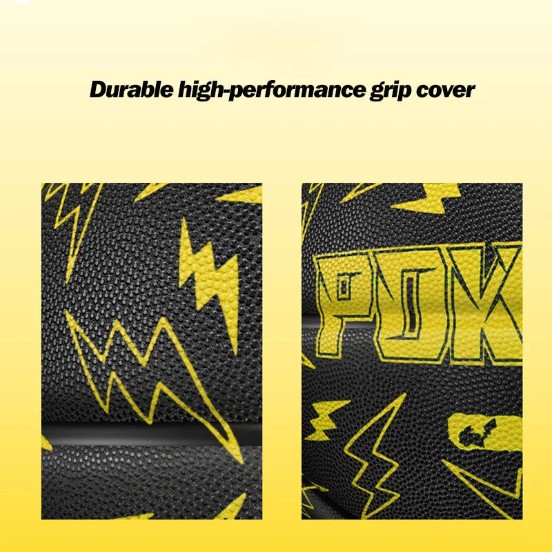 Professional PU Leather Basketball Size 7 – Indoor & Outdoor Game Ball with Pump