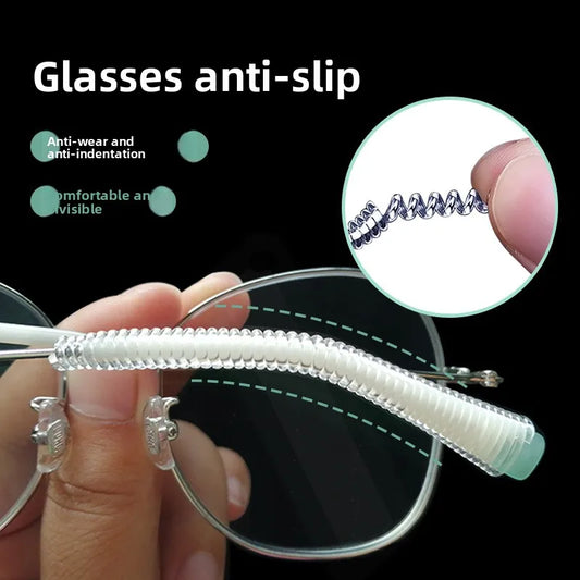 Anti-Slip Silicone Glasses Ear Hooks – Sport Eyewear Retainer Grips, Non-Slip Frame Holders to Prevent Glasses Falling Off
