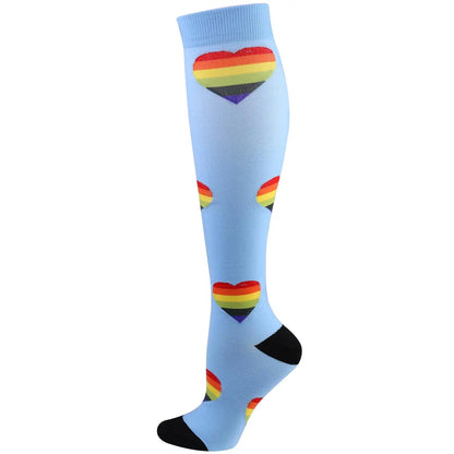 S-XXL Compression Socks - Medical Support Stockings for Nurses, Doctors, Golf, Sports & Varicose Vein Relief