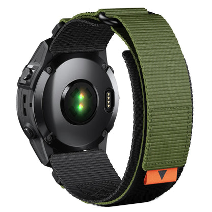 Nylon Quick Fit Loop Strap for Garmin Fenix & Forerunner — 22mm, 26mm Bands for Fenix 7X/7 Pro/6X/6/5X/5 Plus, Tactix 7, Forerunner 965/955, Enduro 2