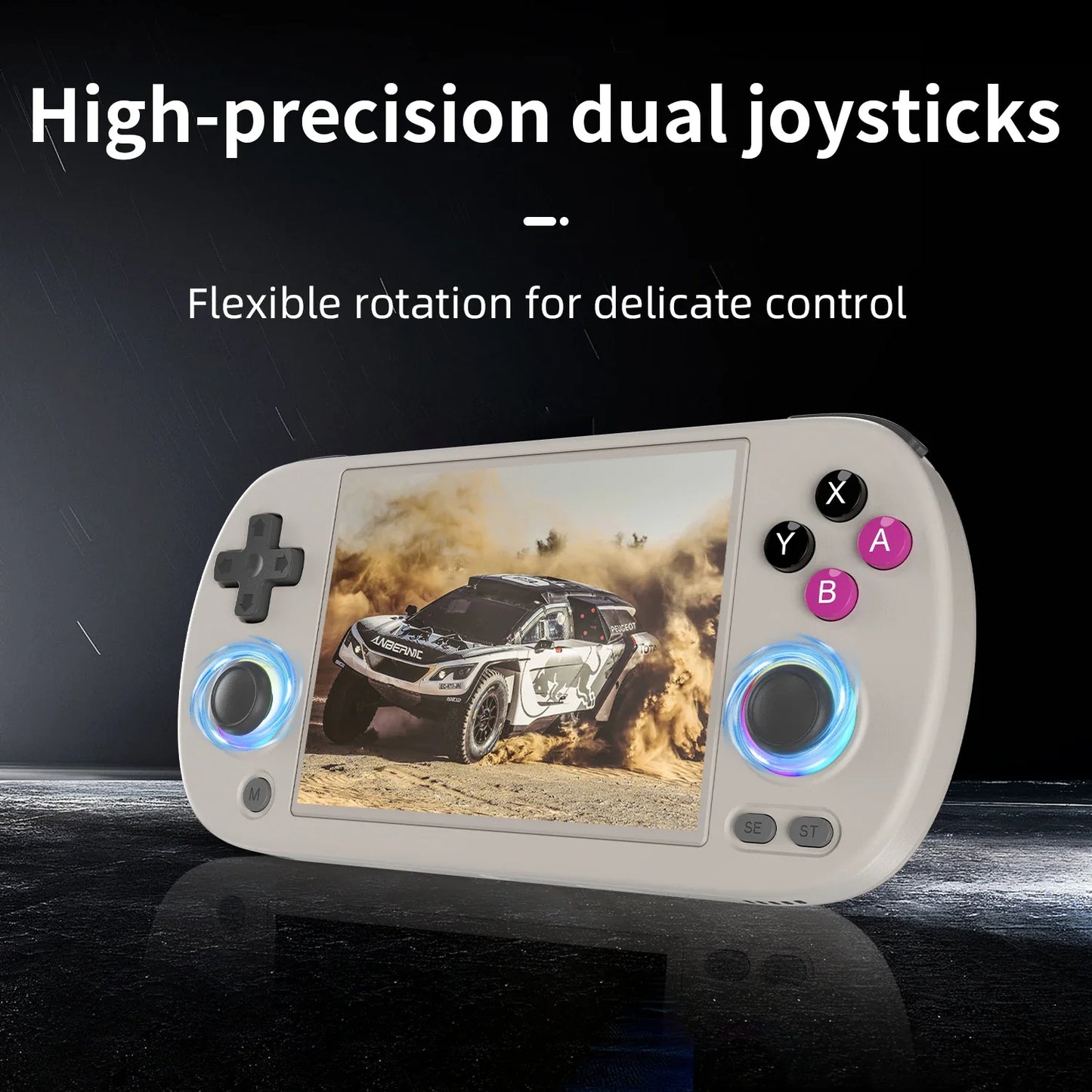 ANBERNIC RG40XX H Handheld Game Console - 4.0" 640x480 IPS Screen, 3200mAh, 64-Bit System with RGB Light, Preloaded with 5000+ Games