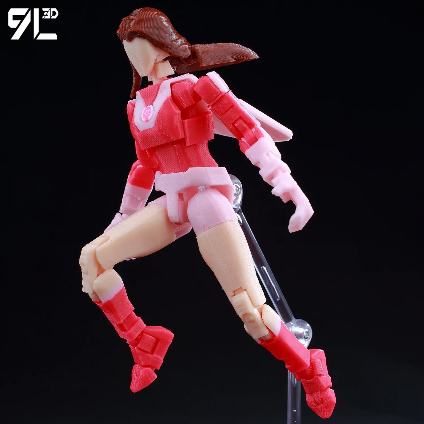 9L3D Lucky 13 Invincible Boy Eve Action Figure — 3D Printed Anime Model, Multi-Jointed Poseable Collectible Toy Gift for Fans