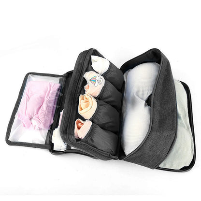 Travel Underwear Organizer: Compact Storage Bag for Bras, Socks, and Accessories - Perfect for Men and Women