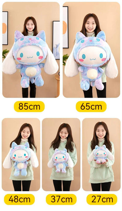 Kawaii Sanrio Cinnamoroll Plushie Toy – Heart Shaped Soft Stuffed Doll, Cute Japanese Cartoon Toy for Children's Birthday Gift