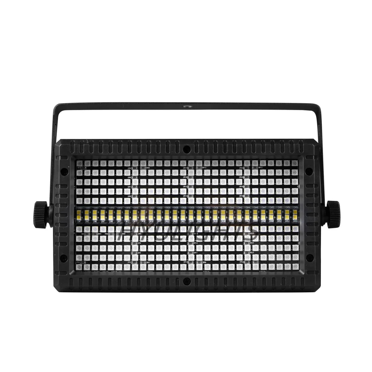 60W Mini LED RGB Strobe Light – 3-in-1 8-Partition + White 8000K DMX DJ Wash Bar for Stage Lighting Effects