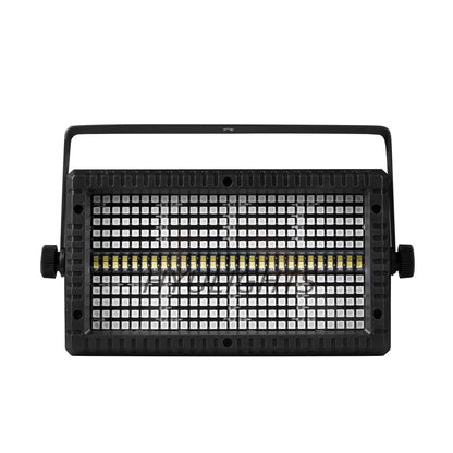 60W Mini LED RGB Strobe Light – 3-in-1 8-Partition + White 8000K DMX DJ Wash Bar for Stage Lighting Effects