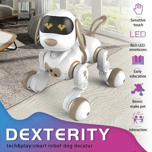 Funny RC Robot Dog – Electronic Stunt Dog with Voice Commands, Touch-Sense, and Music for Boys and Girls, Model 18011