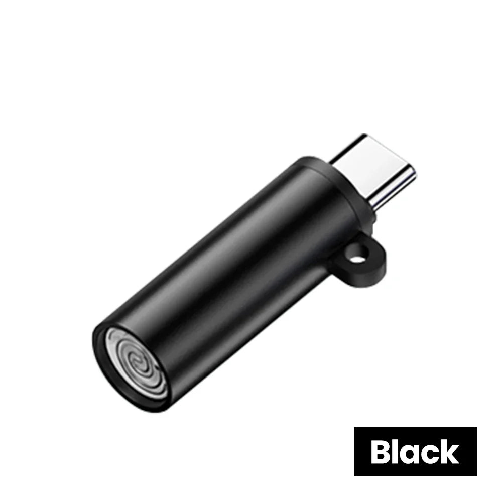 Type C Mini Cigarette Lighter - USB-C Blow-to-Ignite Auto Shut-Off Outdoor Safety Adapter for iPhone 17
