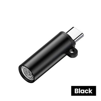Type C Mini Cigarette Lighter - USB-C Blow-to-Ignite Auto Shut-Off Outdoor Safety Adapter for iPhone 17