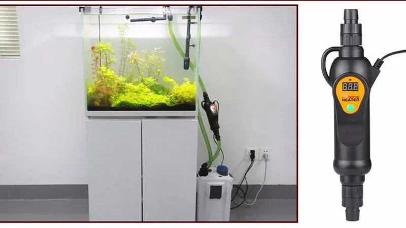 Sunsun EH-300/EH-500 External Aquarium Heater – 220V Adjustable Temperature Controller for Fish Tanks