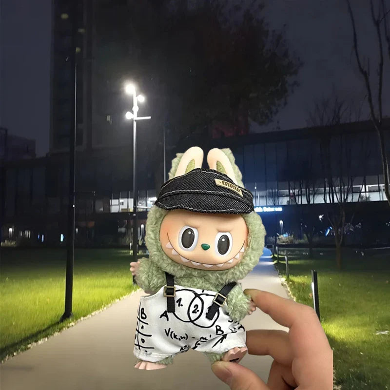 Labubu V1 V2 15/17cm Doll Clothing Set — Fashion Hoodie & Pants Korean Idol Style DIY Accessories Gift