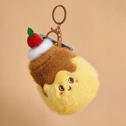 16 Styles Kawaii Mini Snack Plush Keychain – Cute Food Pendant Bag Charm Birthday Gift for Kids