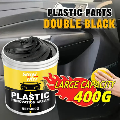400g Heavy-Duty Car Plastic Renovator Wax – Fast Scratch Repair & Protective Shine for Bumpers, Interiors & Dashboard
