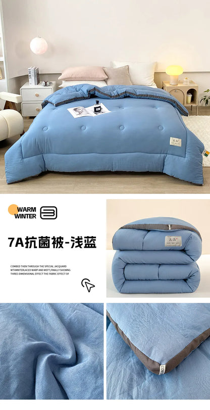 Soybean Fiber Cotton Quilt – All-Season Universal Winter, Spring & Autumn Comfort, Thickened & Warm Quilt Core