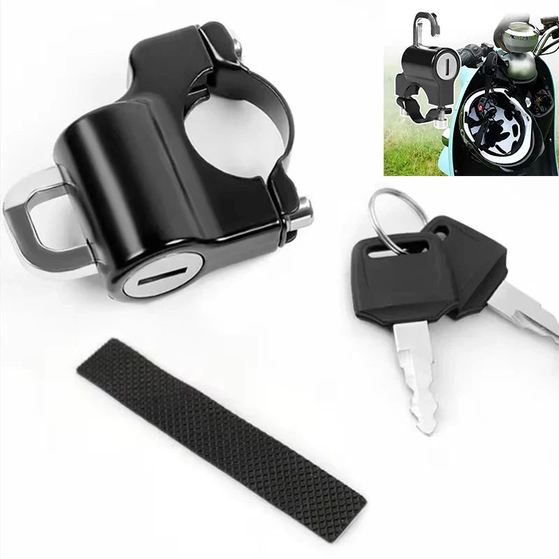 Neutral Helmet Lock for Electric Vehicles | Anti-Theft Motorcycle & Battery Safety Wire Rope Lock