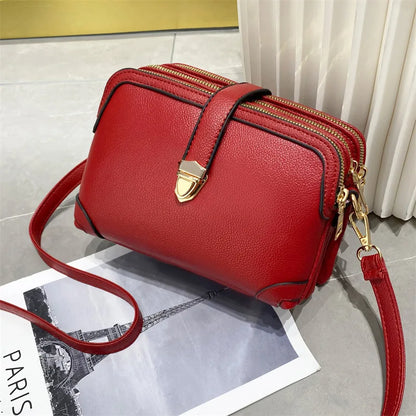Yogodlns Women’s PU Leather Phone Shoulder Bag - Small Square Crossbody Messenger Handbag