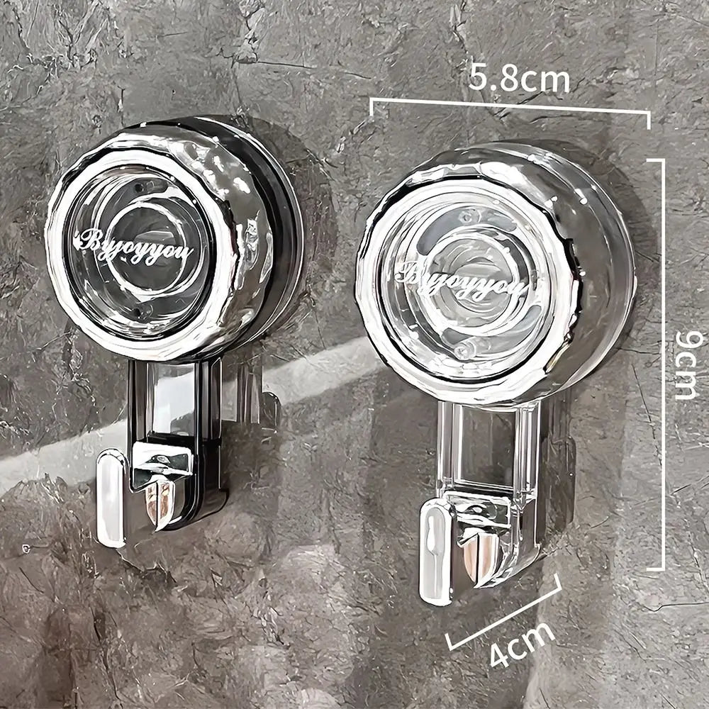 Fashion Powerful Reusable Suction Cup Hooks – Heavy Duty Traceless Shower & Clothes Hooks